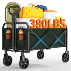 GustoWave Wagons Carts Foldable, GarveeLife Utility Collapsible Wagon With All-Terrain Wheels, Drink Holders & Adjustable Handle -OUTSUNNY Sale Store GUEST 02b3b4d2 d308 4e6c 8277 5659be603cb6