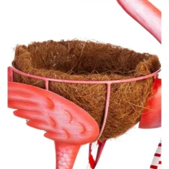 Evergreen 39"H Metal Winter Flamingo Planter W/Santa Hat -OUTSUNNY Sale Store GUEST 03ababdb 30f8 42b4 b3ba d71e0a2d283f