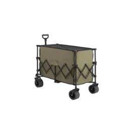 Beach Wagon,Collapsible Wagon 220lbs With Big Wheels Foldable Wagon Carts, Heavy Duty 300L Folding Utility Garden Cart Army Green -OUTSUNNY Sale Store GUEST 03d7c42d f7da 4c9d a09d 5c174efe78aa