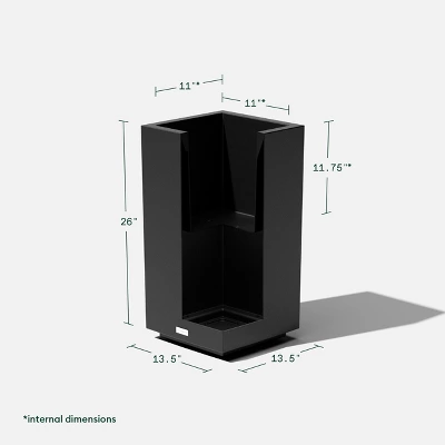 Veradek Block Series Pedestal Planter 1 Veradek Block Series Pedestal Planter