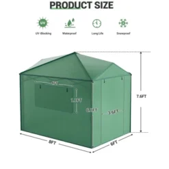 Portable Greenhouse For Indoor & Outdoor Plants, 6x8ft Durable PE Cover Pop-Up Green House Kit -OUTSUNNY Sale Store GUEST 0815f054 378a 4b2e 94e4 84f52c7ca76c