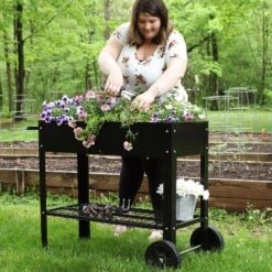 Sunnydaze Decor Sunnydaze Outdoor Galvanized Steel Raised Mobile Elevated Planter Cart With Handlebar And Wheels - 43" 14 Sunnydaze Decor Sunnydaze Outdoor Galvanized Steel Raised Mobile Elevated Planter Cart With Handlebar And Wheels - 43" -OUTSUNNY Sale Store GUEST 0980c77e b09c 45a1 8b53 a1d02610080e