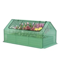 Aoodor 6 X 3 X 1 Ft Raised Garden Bed With Mini Greenhouse Kit, Metal Planter Box With 2 Roll-Up Zipper Doors For Vegetables, Herbs, And Flowers 15 Aoodor 6 X 3 X 1 Ft Raised Garden Bed With Mini Greenhouse Kit, Metal Planter Box With 2 Roll-Up Zipper Doors For Vegetables, Herbs, And Flowers -OUTSUNNY Sale Store GUEST 09998069 5391 4014 82dc 7c93887c00a2