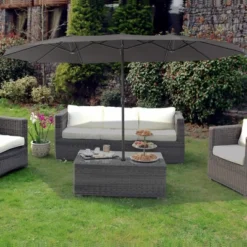 COZONY 15ft Double-Side Patio Umbrella - Extra Large Outdoor Market Umbrella With Crank & Ventilation -OUTSUNNY Sale Store GUEST 0b137f67 63f3 4a4b 8c21 8e81077eee78