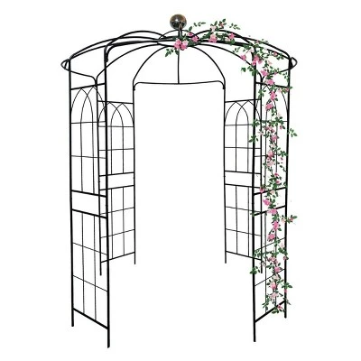 Lorna 81.3''x114.2''Arch MetalGarden Trelli, Birdcage Shape Pergola Pavilion For Wedding Ceremony, Outdoor Furniture Near Me - The Pop Home 4 Lorna 81.3''x114.2''Arch MetalGarden Trelli, Birdcage Shape Pergola Pavilion For Wedding Ceremony, Outdoor Furniture Near Me - The Pop Home - Image 4