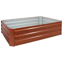 Sunnydaze Decor Sunnydaze Raised Corrugated Galvanized Steel Rectangle Garden Bed For Plants, Vegetables, And Flowers - 47" W X 11.75" H -OUTSUNNY Sale Store GUEST 0ead0bcf fee1 4b2b 88a3 631bc7b306cb