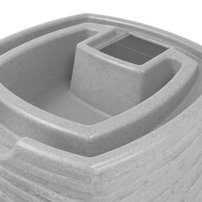 Good Ideas Impressions Riverwalk 50-Gallon Faux Slate Surface Dual Spigot Locations Rain Barrel W/2 Brass Spigots & Screen, Light Granite 1 Good Ideas Impressions Riverwalk 50-Gallon Faux Slate Surface Dual Spigot Locations Rain Barrel W/2 Brass Spigots & Screen, Light Granite