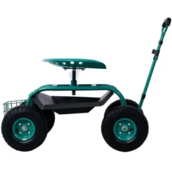 DSVIMOY Rolling Garden Scooter, Garden Cart Seat With Wheels And Tool Tray, 360 Swivel Seat, Green, 42.5"*17.7"*22.4" -OUTSUNNY Sale Store GUEST 11aa2596 ee18 4fec bf5f 29cbeef41f5c