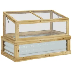 Outsunny Raised Garden Bed With Polycarbonate Greenhouse, Lean To Wooden Cold Frame Greenhouse, Flower Planter Protection, 41"x22.5"x28.25" 13 Outsunny Raised Garden Bed With Polycarbonate Greenhouse, Lean To Wooden Cold Frame Greenhouse, Flower Planter Protection, 41"x22.5"x28.25" -OUTSUNNY Sale Store GUEST 125a5b71 14b3 4ed3 97fd 5b8385112291