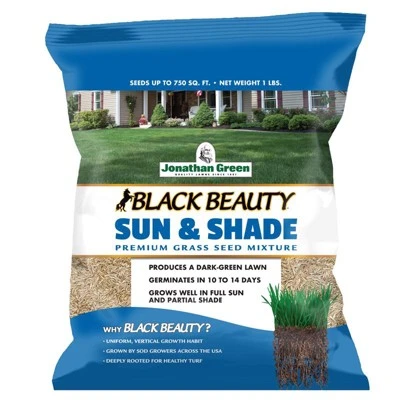Jonathan Green Black Beauty Mixed Partial Shade/Sun Grass Seed 1 Lb 1 Jonathan Green Black Beauty Mixed Partial Shade/Sun Grass Seed 1 Lb