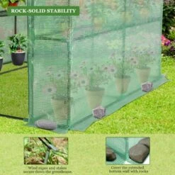 Walk-in Greenhouse For Outdoors, 58"x58"x75" Plant House With 8-Tier Grid Shelves For Seed Starting & Potted Plants -OUTSUNNY Sale Store GUEST 13ebe3bc 1015 47d1 a82b 6b3ab2c378b8