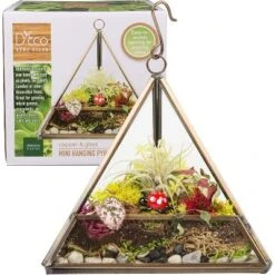 D'Eco Hanging Glass Triangle Plant Terrarium- Copper Geometric Planter Terrarium - Home, Garden & Office Decor- Gift For Plant Lovers -OUTSUNNY Sale Store GUEST 14519d65 35c2 4bea 9303 2d9fe6c35b2c