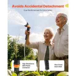 VEVOR Metal Garden Hose 150 Ft, Rust Proof Stainless Steel Water Hose, Heavy Duty Backyard Hose With 10 Function Nozzle, Silver -OUTSUNNY Sale Store GUEST 14b8ea4e 68e3 43b3 987d 6214262beda6