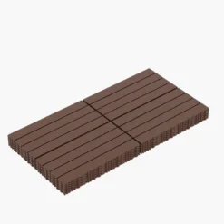 2FT Patio Deck Tiles, DIY Interlocking Decking, Quick Install For Porch, Poolside, Balcony, Backyard. 24pcs Red Brown -OUTSUNNY Sale Store GUEST 14c6cb97 2819 439a 9c9f 4f27faf2cffc