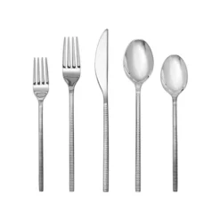 Fortessa Tableware Solutions 5pc Shoji Flatware Set: 18/10 Stainless Steel, Contemporary, Dishwasher-Safe, Service For 1 -OUTSUNNY Sale Store GUEST 15cc5db3 859a 487b a5ac a8d85653cd3e