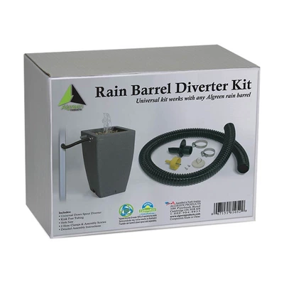 Algreen Gutter Downspout Diverter Kit + 80 Gallon Rain Water Collection Barrel 3 Algreen Gutter Downspout Diverter Kit + 80 Gallon Rain Water Collection Barrel - Image 3