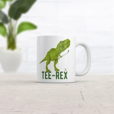 Crazy Dog Tee Rex Golf Mug Funny Sarcastic Golfing Dino Graphic Coffee Cup-11oz 1 Crazy Dog Tee Rex Golf Mug Funny Sarcastic Golfing Dino Graphic Coffee Cup-11oz