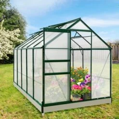 EAGLE PEAK Polycarbonate Aluminum Green House For Backyard Garden -OUTSUNNY Sale Store GUEST 1f4f7dc3 e784 47fc a130 f8ce8970d8b4