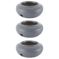 HC Companies Versatile 21 Inch Round Natural Decorative Plastic Outdoor Garden Hose Storage Pot With Side Hole, Granite (3 Pack) -OUTSUNNY Sale Store GUEST 23403ea5 b4f0 4fa1 8566 66186f0ef896