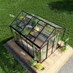 AMERLIFE Polycarbonate Greenhouse, Aluminum Frame With Vents, Rain Gutter 8 AMERLIFE Polycarbonate Greenhouse, Aluminum Frame With Vents, Rain Gutter -OUTSUNNY Sale Store GUEST 25104a7a 7431 4e89 b858 7b2ba653d125