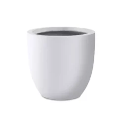 Rosemead Home & Garden, Inc. Kante  Fiberglass And Concrete Indoor Planter Pots White 16.54" X 16.54" X 15.35" -OUTSUNNY Sale Store GUEST 253afdfa 7a05 4029 8f4b 81f3107d32c8