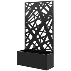 Outsunny Metal Raised Garden Bed With Trellis, Freestanding Or Wall Mounted Raised Flower Bed With Privacy Panel For Garden, Patio, Balcony -OUTSUNNY Sale Store GUEST 258d6cca 2c3e 456a 8621 680c1cd55f91