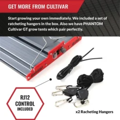 PHANTOM Cultivar GL250 250 Watt 120 Volt Plug LED Aluminum Grow Tent Lamp Compact Plant Light Fixture For Indoor Cultivation, Red -OUTSUNNY Sale Store GUEST 25a3b49a ea81 4399 9d41 3c04b7887bae