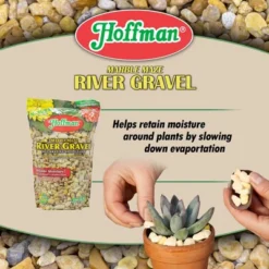 Hoffman Natural Marble Maze River Gravel Decorative Soil Cover For Potted Or Bedded Plants, 2 Dry Quarts -OUTSUNNY Sale Store GUEST 25f3dcbf ee2f 44cb b105 e0053aad754c