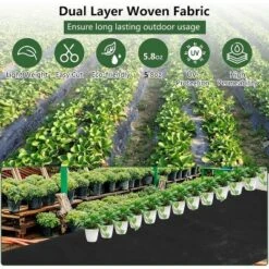 Weed Barrier Landscape Fabric, 4Ft X 100Ft, Heavy Duty 5.8 Oz Woven Geotextile For Weed Control, Garden Ground Cover Mat, Durable, Tear-Resistant -OUTSUNNY Sale Store GUEST 2812dc71 708c 4241 9abf 5b25e123f62e
