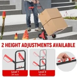 Stair Climbing Dolly, 330 Lbs Weight Capacity, Foldable Hand Truck With 6 Rubber Wheels -OUTSUNNY Sale Store GUEST 2a379b83 0a1b 4243 b717 4f4e19558c76