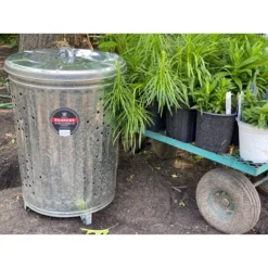 Behrens 20gal Galvanized Steel Composter Can With Lid -OUTSUNNY Sale Store GUEST 2af7bae7 3673 4e9b 8383 4c8d79c8ad71
