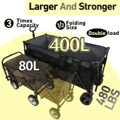 51-inch Extended Heavy-Duty Foldable Utility Wagon - 480lbs Capacity, Patented Ultra-Stable Frame, 1:6 Space-Saving Fold & 7" All-Terrain Wheels -OUTSUNNY Sale Store GUEST 2e277e40 0b5f 41ea bab7 a0ccc5c9fd56