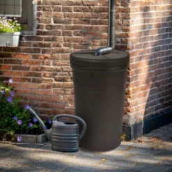 Good Ideas Aspen ECO 50 Gallon Outdoor Rain Barrel Water Storage Collector & Good Ideas Rain Wizard Universal Rain Barrel Stand, Adds Room For Buckets -OUTSUNNY Sale Store GUEST 2e440f1a c3af 46e8 afd8 97b758bcbc31