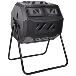 Swtroom Outdoor Plastic Dual Chamber 360 ⁰ Tumbling Composter Bin For Garden Kitchen Yard 35 Gallon -OUTSUNNY Sale Store GUEST 2e83921e 55b8 4d0d a9c3 1cdbfec8d93b