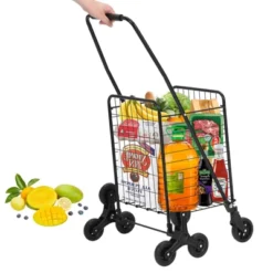 Utility Cart, Heavy Duty 110LB Capacity Folding Cart - Stair-Climbing 360¡ã Wheels For Groceries/Laundry/Multi-Floor Transport 15 Utility Cart, Heavy Duty 110LB Capacity Folding Cart - Stair-Climbing 360¡ã Wheels For Groceries/Laundry/Multi-Floor Transport -OUTSUNNY Sale Store GUEST 308ab860 8c3a 48c4 a47b 73509b5b8587