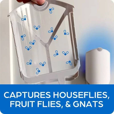 Zevo Indoor Flying Insect Trap Starter Kit For Fruit Flies, Gnats, And House Flies - 4ct 8 Zevo Indoor Flying Insect Trap Starter Kit For Fruit Flies, Gnats, And House Flies - 4ct - Image 8