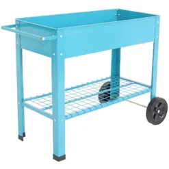 Sunnydaze Decor Sunnydaze Outdoor Galvanized Steel Raised Mobile Elevated Planter Cart With Handlebar And Wheels - 43" 17 Sunnydaze Decor Sunnydaze Outdoor Galvanized Steel Raised Mobile Elevated Planter Cart With Handlebar And Wheels - 43" -OUTSUNNY Sale Store GUEST 32c5aa4d ab3d 4128 8ca3 89b50af9b262