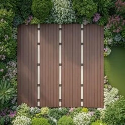 12"x12" Square Plastic Interlocking Deck Tiles,44 Pack Patio Deck Tiles, Outdoor And Indoor Patio Decking Tiles For Poolside Balcony Backyard -OUTSUNNY Sale Store GUEST 3648a19c 5d30 4c2d 82d5 31f04c884db6