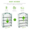 Best Choice Products 40in Wide 4-Tier Mini Greenhouse, Portable Indoor Outdoor Arboretum For Yard W/ Steel Shelves