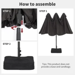 COZONY 15ft Double-Side Patio Umbrella - Extra Large Outdoor Market Umbrella With Crank & Ventilation -OUTSUNNY Sale Store GUEST 37bb5c09 2381 49f7 ad5e f73ec47ae753