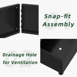 SpassWay 72"H Two-tone Patio Planter Box With Trellis Metal Raised Garden Bed Black Decorative Privacy Screen With Wheels -OUTSUNNY Sale Store GUEST 3fb42461 3c56 4290 9714 95c5d6deb6f6