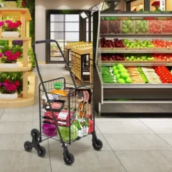 Utility Cart, Heavy Duty 110LB Capacity Folding Cart - Stair-Climbing 360¡ã Wheels For Groceries/Laundry/Multi-Floor Transport 13 Utility Cart, Heavy Duty 110LB Capacity Folding Cart - Stair-Climbing 360¡ã Wheels For Groceries/Laundry/Multi-Floor Transport -OUTSUNNY Sale Store GUEST 41498f6a 044b 4aa1 8bf8 18d1fcb7febf