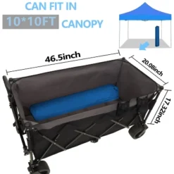 51-inch Extended Heavy-Duty Foldable Utility Wagon - 480lbs Capacity, Patented Ultra-Stable Frame, 1:6 Space-Saving Fold & 7" All-Terrain Wheels -OUTSUNNY Sale Store GUEST 418d5428 c651 4ee0 81f6 0638121acd05