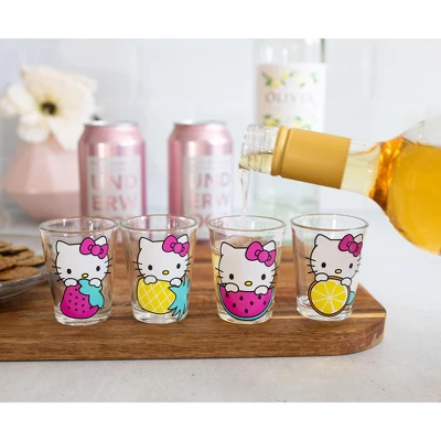 Hello Kitty 4 Piece 1.5oz Mini Glass Set 2 Hello Kitty 4 Piece 1.5oz Mini Glass Set - Image 2