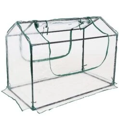 Sunnydaze Decor Sunnydaze Mini Greenhouse With 2 Zippered Side Doors - Clear -OUTSUNNY Sale Store GUEST 466a359f f8d9 41e6 bfef 2966784357e6