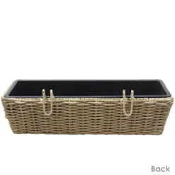 Sunnydaze Decor Sunnydaze Hanging Rectangle Polyrattan Rail Planter With Plastic Liner - 23.5" W X 7.5" D X 6.5" H 15 Sunnydaze Decor Sunnydaze Hanging Rectangle Polyrattan Rail Planter With Plastic Liner - 23.5" W X 7.5" D X 6.5" H -OUTSUNNY Sale Store GUEST 473cc3d5 5e16 4d5a b87d 465fa0689576