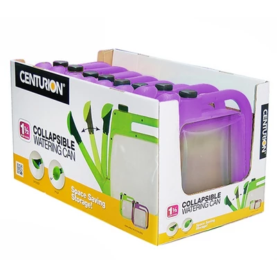 CENTURION 1.5 Gallon Folding Spout Transparent Watering Can Storage Container With Rotate Nozzle Sprayer For Outdoor Gardening, Lavender 2 CENTURION 1.5 Gallon Folding Spout Transparent Watering Can Storage Container With Rotate Nozzle Sprayer For Outdoor Gardening, Lavender - Image 2