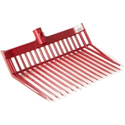 Little Giant PDF103RED 13 Inch DuraFork Polycarbonate Attachable Pitchfork Tool Replacement Head With Angled Tines, Red (4 Pack)