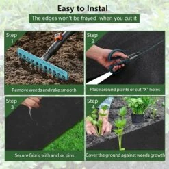 Weed Barrier Landscape Fabric, 4Ft X 100Ft, Heavy Duty 5.8 Oz Woven Geotextile For Weed Control, Garden Ground Cover Mat, Durable, Tear-Resistant -OUTSUNNY Sale Store GUEST 4cbfd83d 6d24 4836 9f01 dbd4177d6835