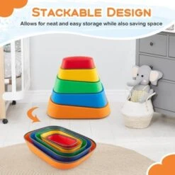 Costway 5 Pcs Balance Stepping Stones For Kids With Non-Slip Surface And Edging -OUTSUNNY Sale Store GUEST 4ddf4a42 7a29 49c5 b8a8 285bbd062b8d